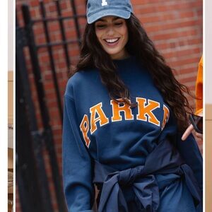 New Parke Blue Sweatshirt for Women